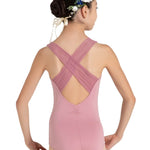 Chamomile Cross Back Leotard Lilas back view
