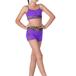 Cheetahlicious Short Purple front view