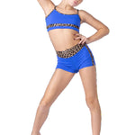 Cheetahlicious Short Royal Blue front view