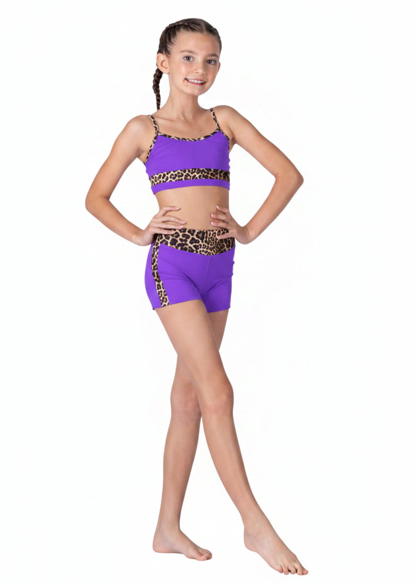 Cheetahlicious Top Purple front view