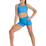 Cinched Halter Top Caribbean Pop front view