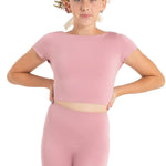 Clover Crop Top Lilas front view