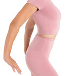 Clover Crop Top Lilas side view