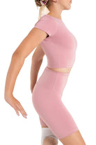 Clover Crop Top Lilas side view