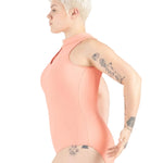 Vesper Leotard Apricot side view