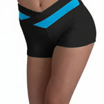 Color Block Short Black/Caribbean Pop front view