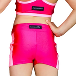 Contour Booty Short Mulberry Light Pink back view