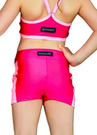 Contour Booty Short Mulberry Light Pink back view