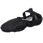 Bliss Split Sole Canvas Ballet Shoe Black