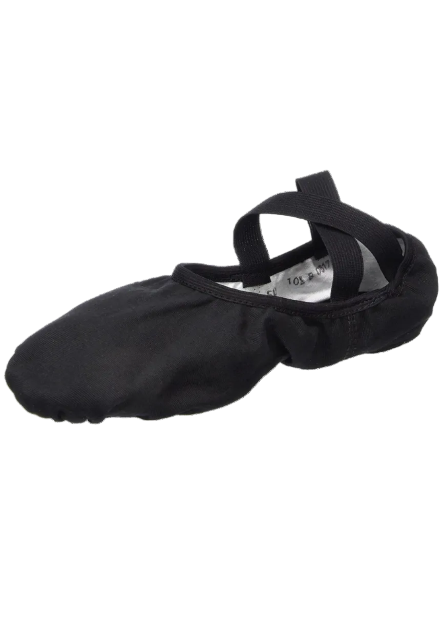 Bliss Split Sole Canvas Ballet Shoe Black