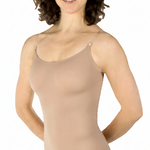Ultra Low Back Leotard Nude front view
