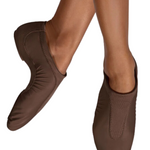 Pulse Leather Jazz Shoe Cocoa front and medial side view
