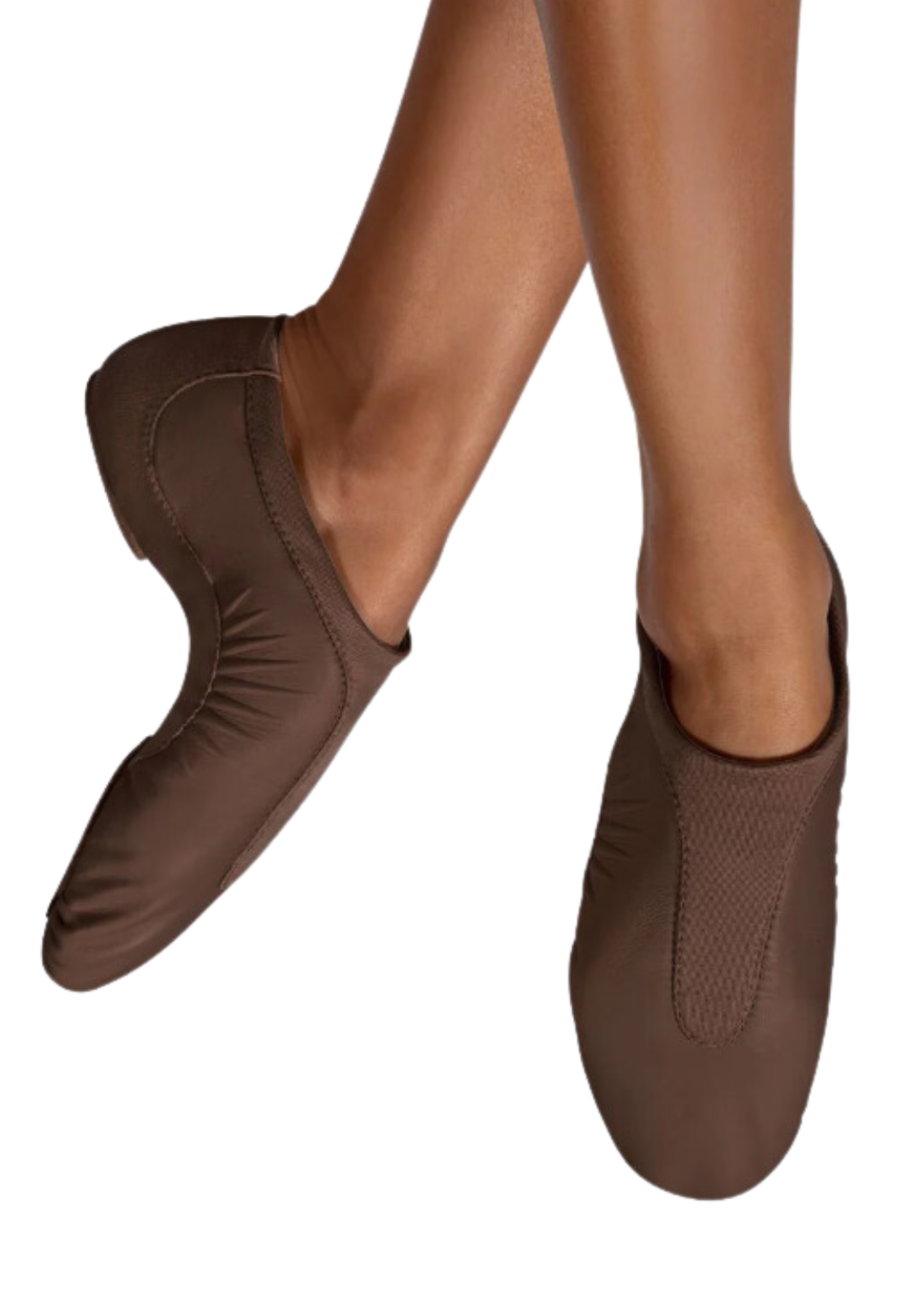 Pulse Leather Jazz Shoe Cocoa front and medial side view