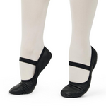 Lily Leather Ballet Shoe Black lifestyle view