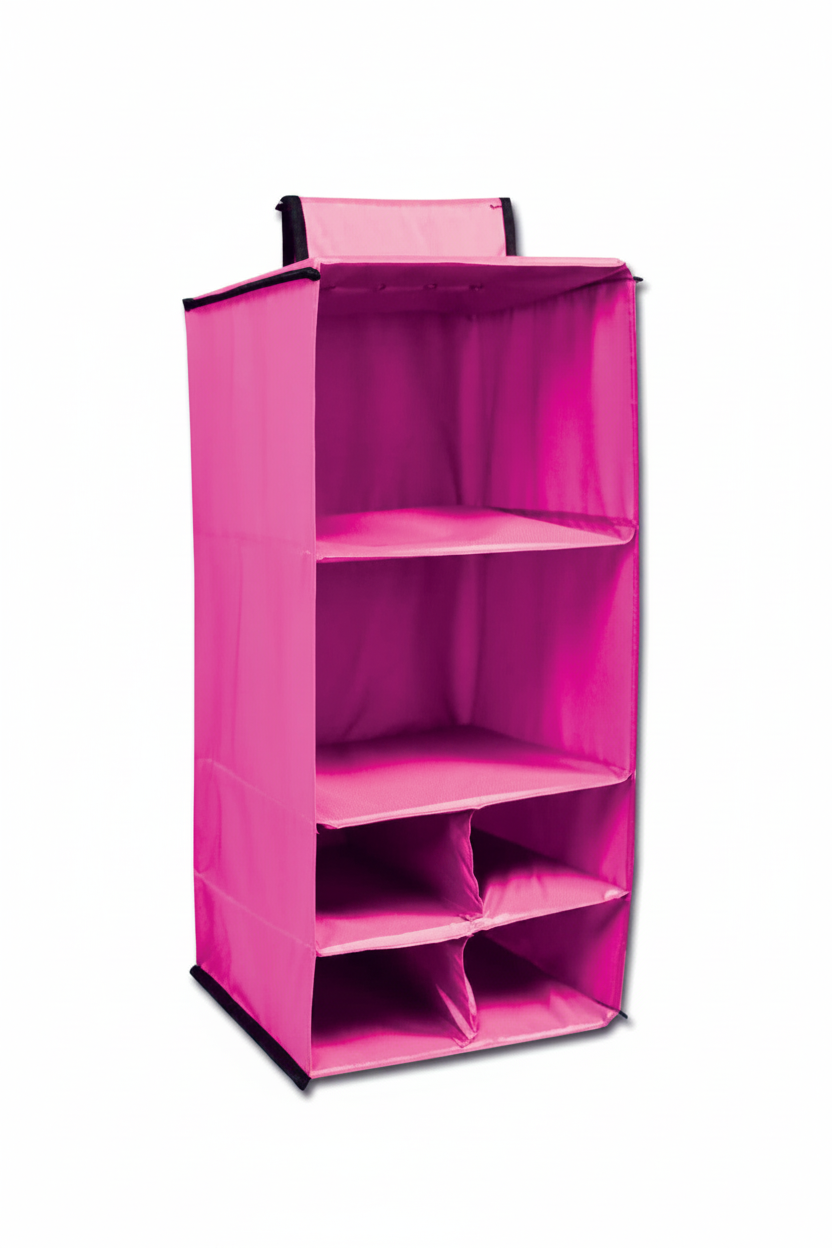 Pink 6 Pocket Hanging Caddy