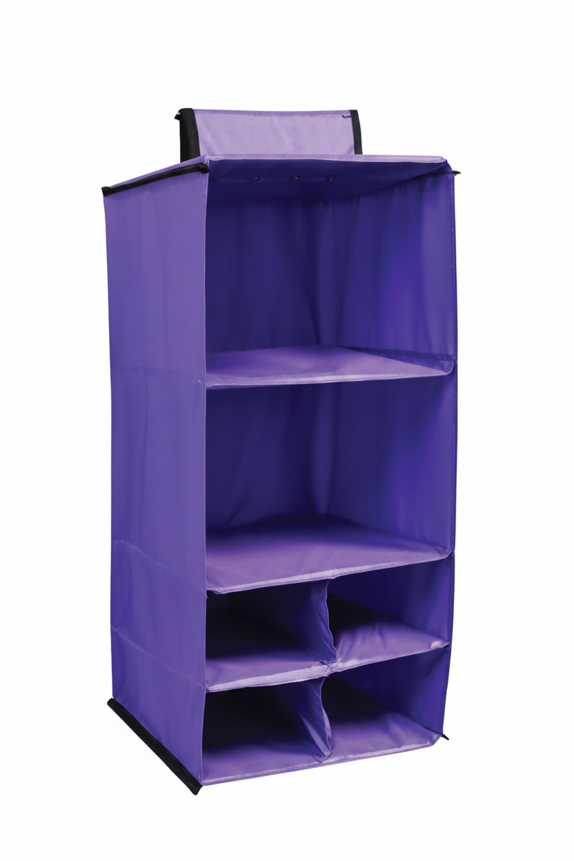 Purple 6 Pocket Hanging Caddy