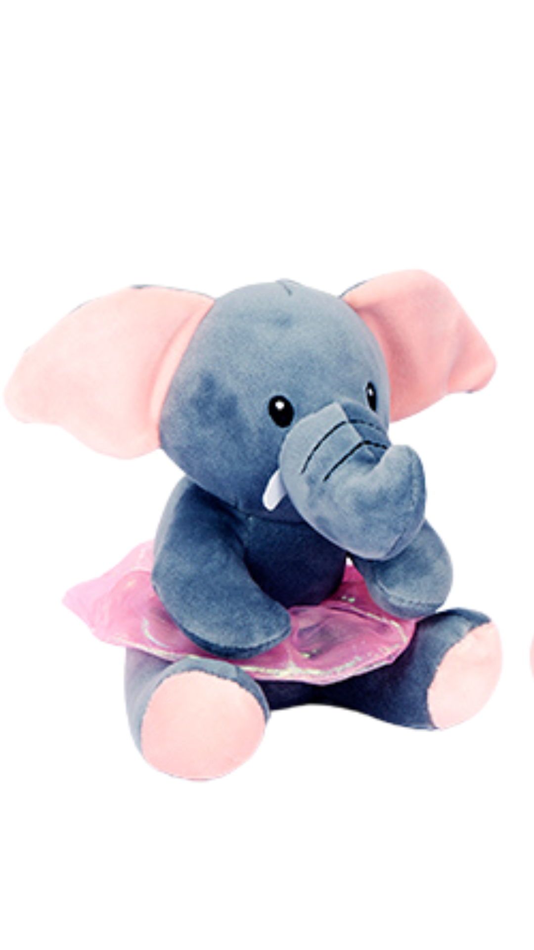 Plush elephant with ultra-soft spandex fabric and premium polyester stuffing