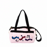 Fuzzy Dance Duffel Pink front view