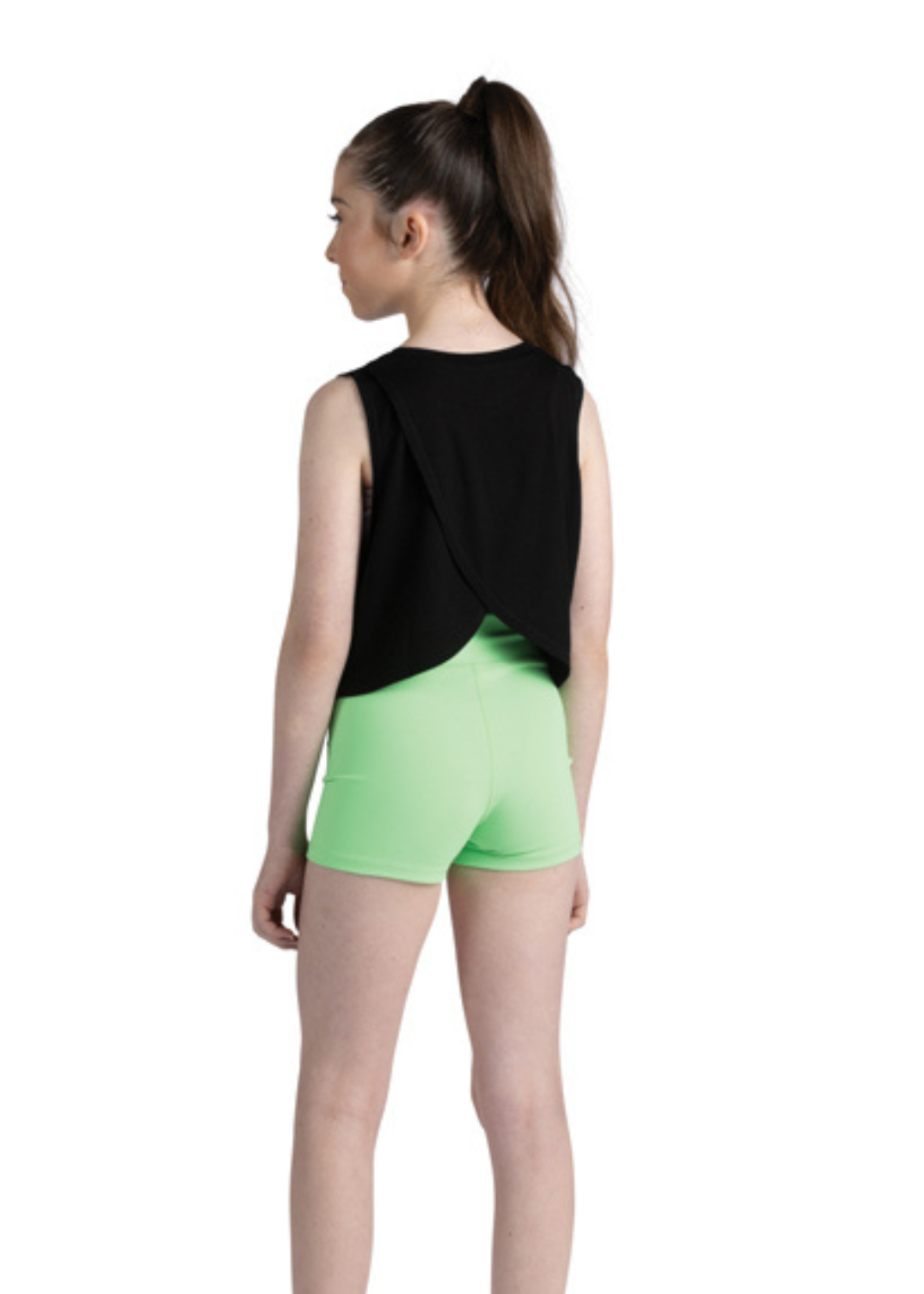 Live Love Dance Tank black green back view
