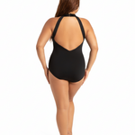 Danza High Neck Leotard Black back view
