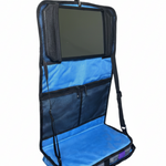 Attitude Hanging Accessory Case Leopard Blue front view