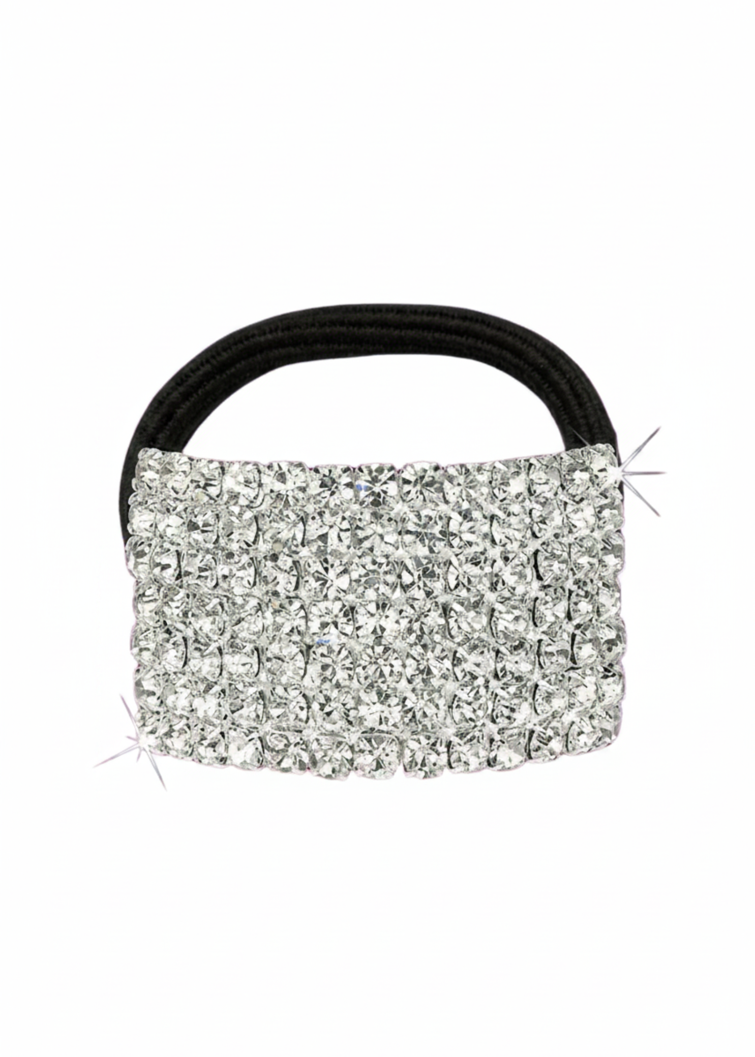 Rhinestone Bar Ponytail Holder