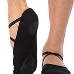 Wendy Canvas Ballet Shoe Black lifestyle view