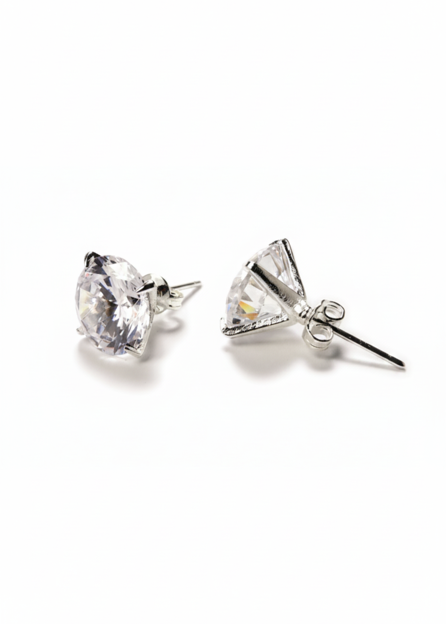 12mm CZ Stud Earrings