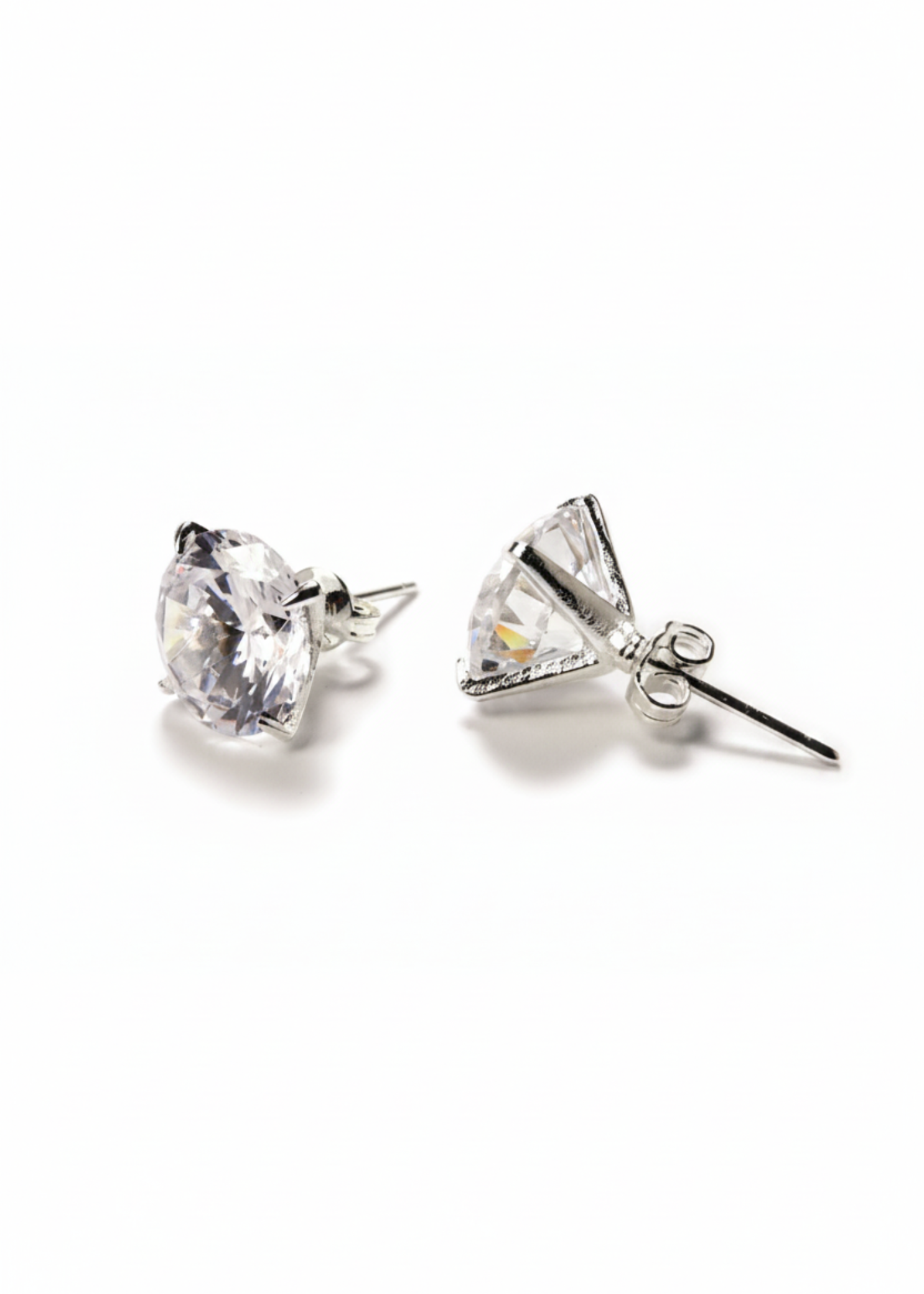 12mm CZ Stud Earrings