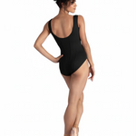 Corset Tank Leotard Black back view