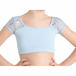 Cosmic Bra Top Light Blue front view