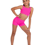 Coty Top Neon Pink front view