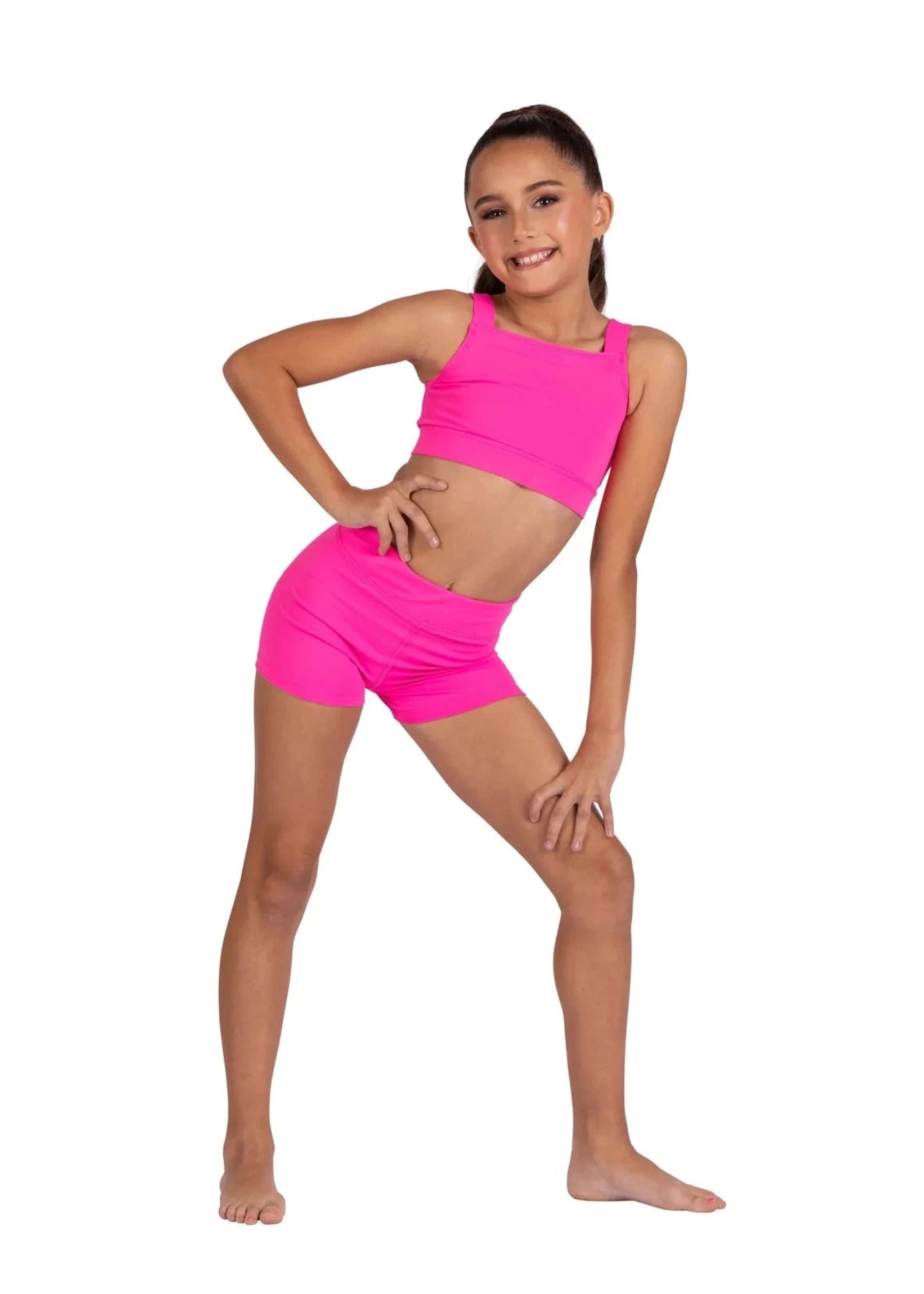 Coty Top Neon Pink front view