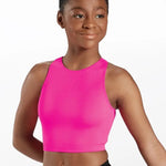 Cross Back Bra Top Pink front view