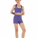 Daisy Waist Short Tanzanite front view