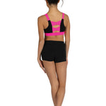 Dakota Top Black/Neon Pink back view