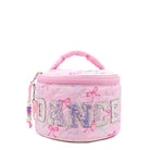 Dance Bow Round Glam Bag Pink front view