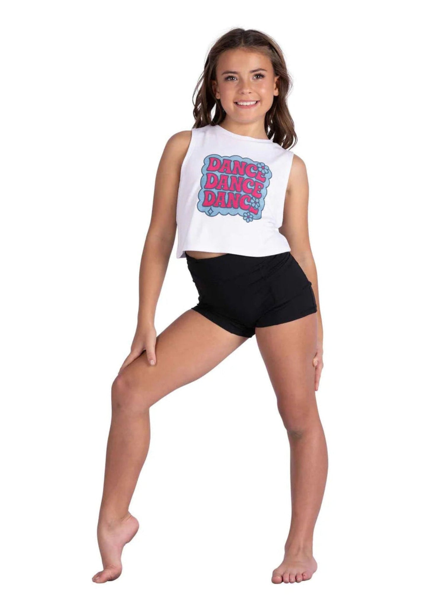 Dance Bubble Top White front view