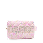Dance Flower Bow Pouch Pink front view
