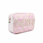 Dance Flower Bow Pouch Pink side view