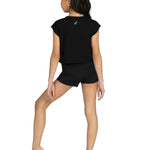 Dance A Latte Top Black front view