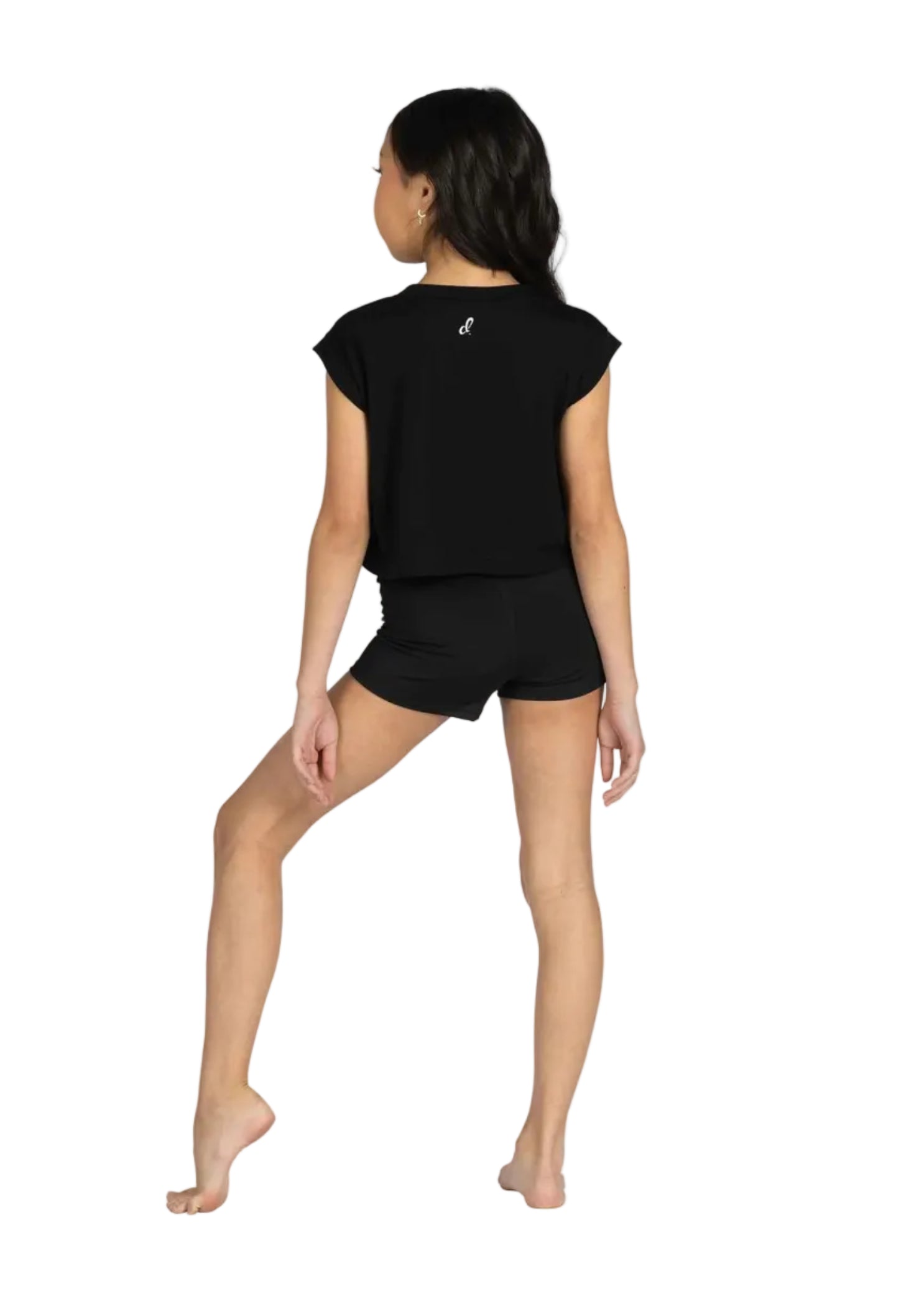 Dance A Latte Top Black front view