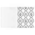 Pippi Post Dance Coloring Books in Bows & Blooms, content sample showing floral diamond pattern to color