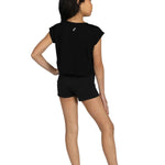Dance Foil Tee Black back view