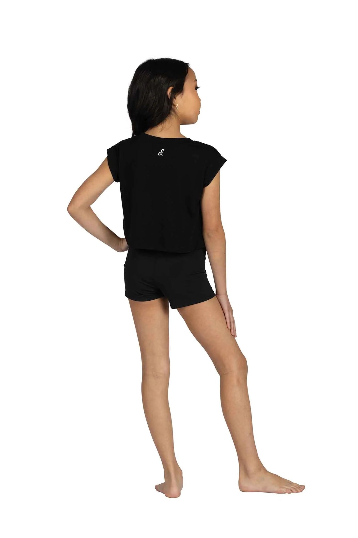 Dance Foil Tee Black back view
