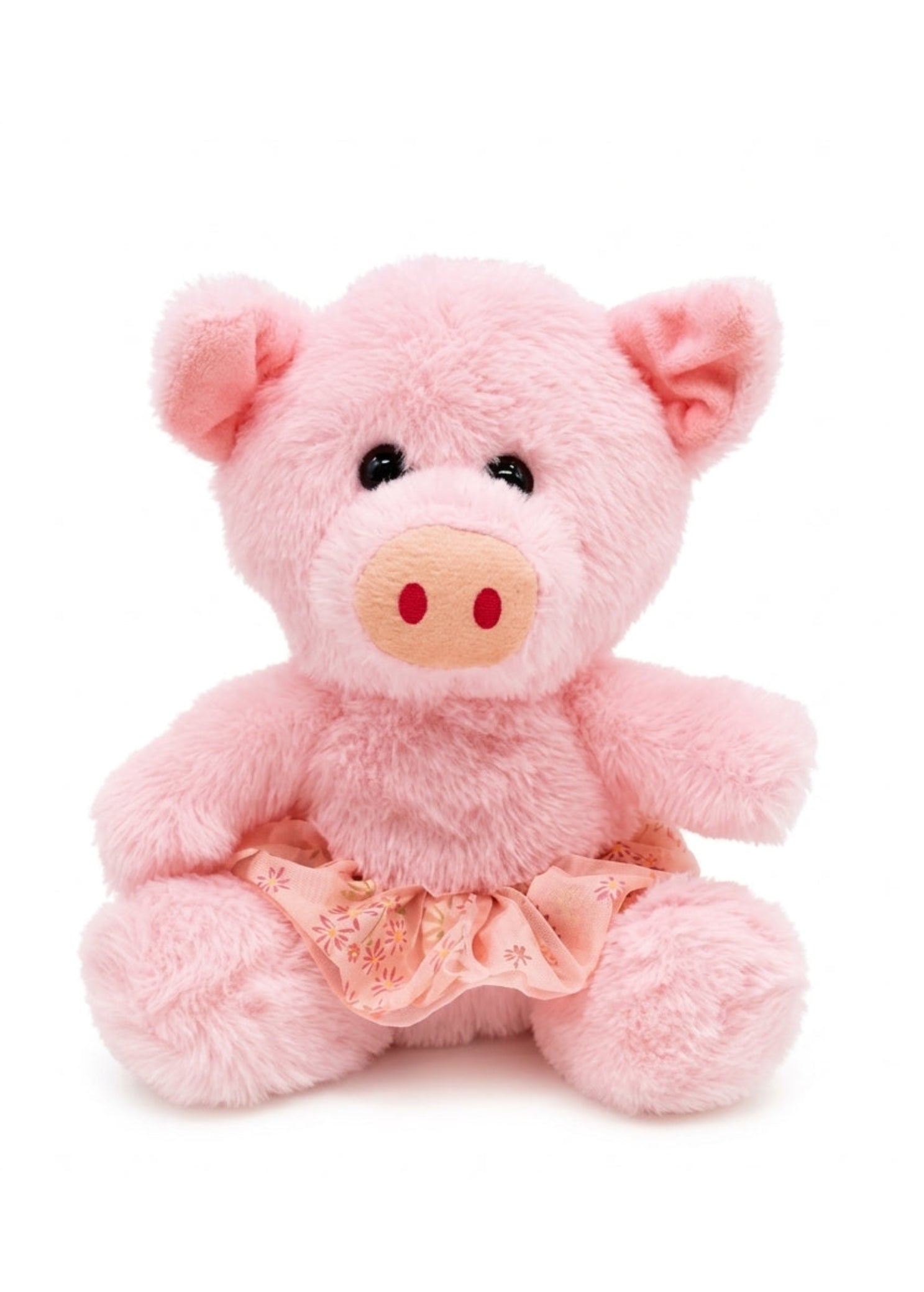 Dasha Designs Dance Piggy in Pink, front view showing soft plush piggy with dance-inspired details