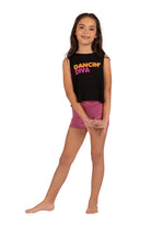 Dancin' Diva Top Black front view