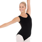 Diamond Mesh Back Tank Leotard friont view