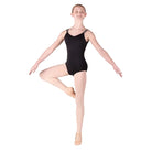 Double Strap Leotard Black front view