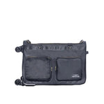 Rac n Roll Duffel with Built-In Rack in Black, horizontal view showing rolling duffel silhouette and gold zipper